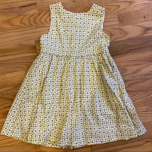 Olive Juice green flower print dress, 3T